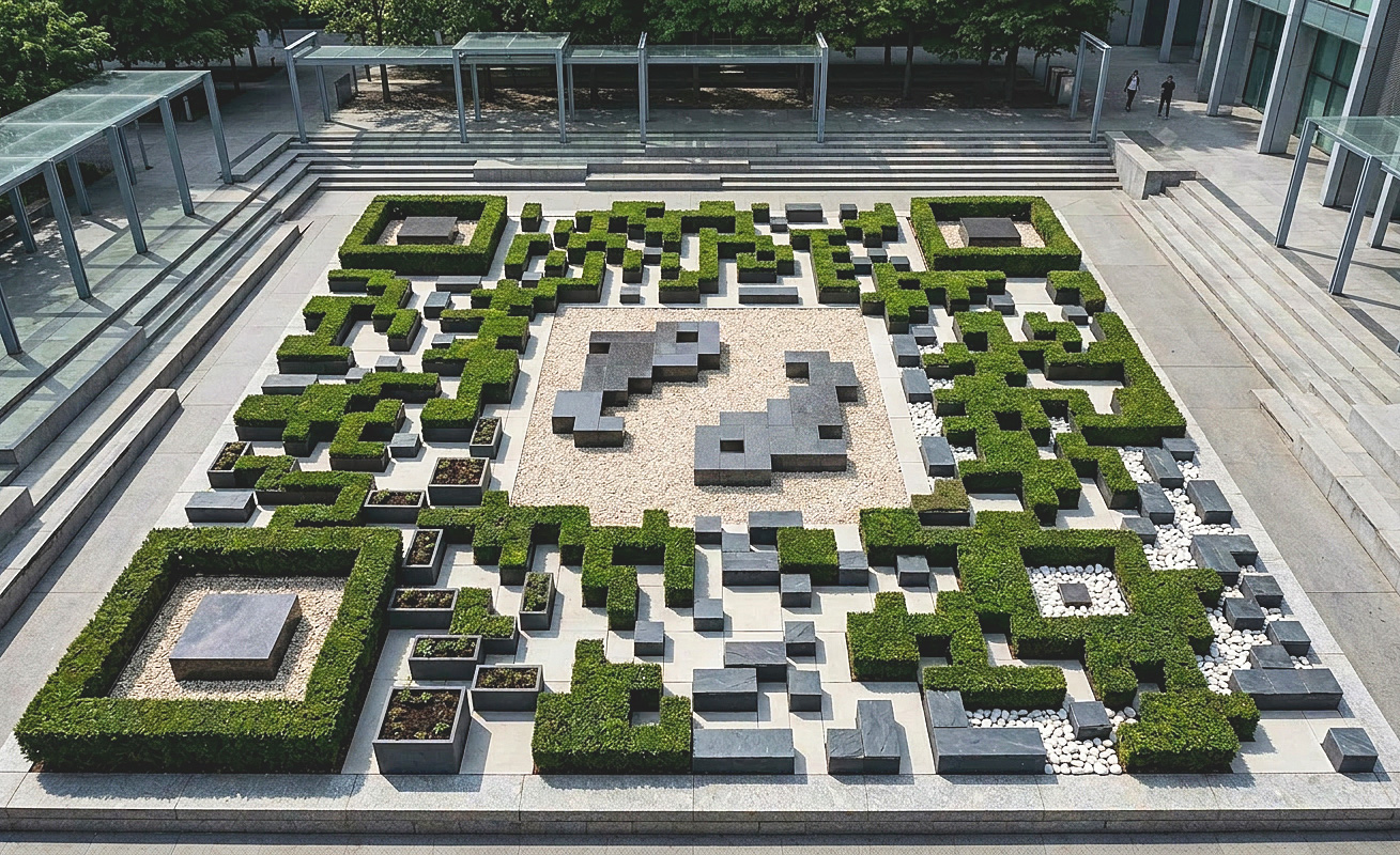 Spatial Pixel QR installation example